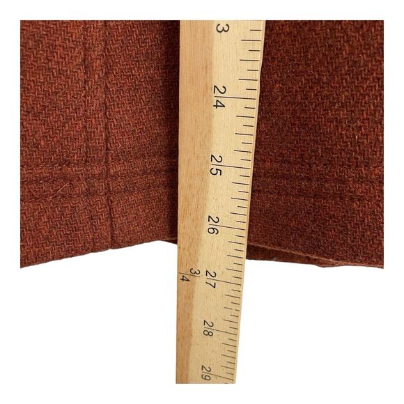 J Crew Stadium Cloth By Nellie Gori Double Breasted Peacoat Size 2 Brown Wool - Picture 5 of 9